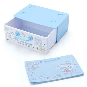 Sanrio Cinnamoroll Memo in Stackable Plastic Case Storage Box Desk Decor Kawaii